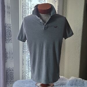 Hollister Dark Gray Polo Shirt